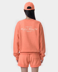 H&W Club Crewneck - Flamingo/White Sporty & Rich For Sale