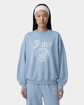 Juicy Emblem Crewneck - Sky Blue Sporty & Rich Sale