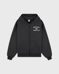 Varsity Crest Zip Hoodie - Carbon Sporty & Rich US