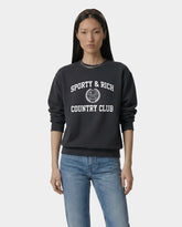 Varsity Crest Crewneck - Carbon Sporty & Rich Sale