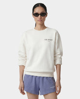 Wimbledon Crewneck - Ecru Sporty & Rich Discount
