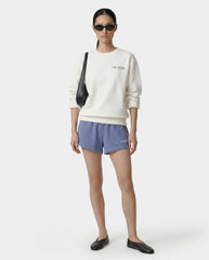 Wimbledon Crewneck - Ecru Sporty & Rich Discount
