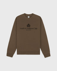 H&W Crest Embroidered Crewneck - Sand Sporty & Rich Outlet