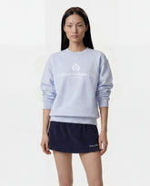 H&W Crest Crewneck - Ciel Sporty & Rich Online