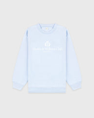 H&W Crest Crewneck - Ciel Sporty & Rich Online