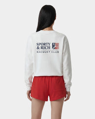 Promo Crewneck - White Sporty & Rich US