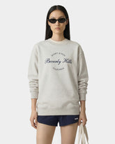 Beverly Script Crewneck - Heather Gray/Navy Sporty & Rich Online