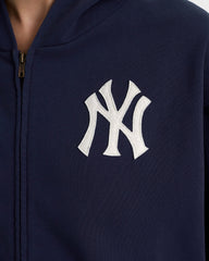 Heritage Yankees Serif Zip Hoodie - Navy/White Sporty & Rich Discount