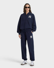 Heritage Yankees Serif Zip Hoodie - Navy/White Sporty & Rich Discount