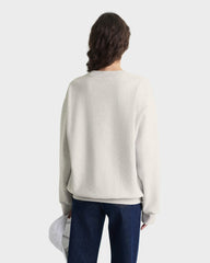 Heritage Yankees Serif Crewneck - Heather Gray/Navy Sporty & Rich Outlet