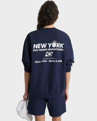 Pro Crewneck - Navy/White Sporty & Rich Discount