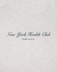 NY Health Club Crewneck - Heather Gray Sporty & Rich For Sale