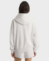 Nautical Embroidered Zip Hoodie - Heather Gray/Navy Sporty & Rich Outlet