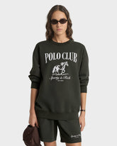 Stallion Crewneck - Faded Black/White Sporty & Rich Online