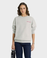 NY Motion Crewneck - Heather Gray/Berry/Azure Sporty & Rich US