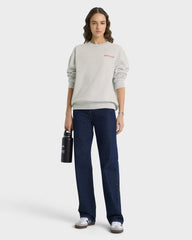 NY Motion Crewneck - Heather Gray/Berry/Azure Sporty & Rich US