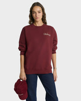Soho Crewneck - Merlot/Cream Sporty & Rich Online