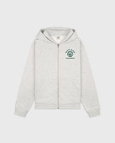 California Emblem Zip Hoodie - Heather Gray/Forest Sporty & Rich For Sale