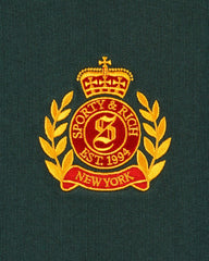 NY Crest Embroidered Hoodie - Forest Sporty & Rich Sale