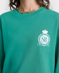 Royal Club Crewneck - Spring Green/White Sporty & Rich For Sale