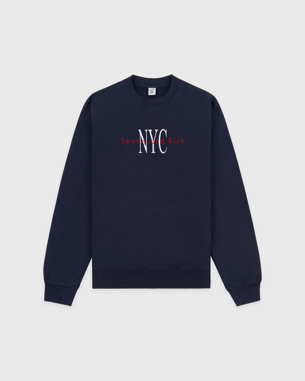 NY Minute Crewneck - Navy/White Sporty & Rich Online
