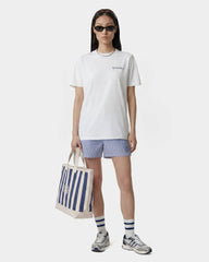 Drink More Water T-Shirt - White/Light Navy Sporty & Rich US