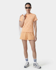 NY Crest T-Shirt - Limone Striped/Limone Sporty & Rich US