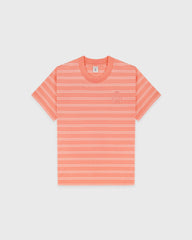 NY Crest T-Shirt - Flamingo Striped/Flamingo Sporty & Rich Online