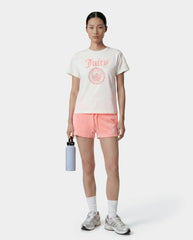 Juicy Emblem Essentials Tee - White/Rose Sporty & Rich Online