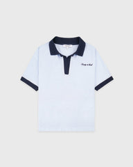 Signature Logo Terry Polo - Ciel/Navy Sporty & Rich US