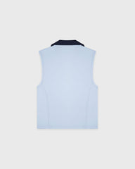 Signature Logo Sports Polo Vest - Ciel/Navy Sporty & Rich For Sale