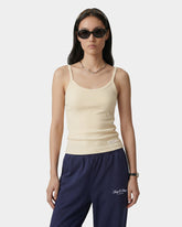 Signature Logo House Tank - Almond Striped Sporty & Rich For Sale