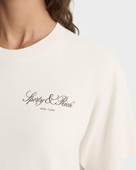 Vendome T-Shirt - Ecru/Chocolate Sporty & Rich Online