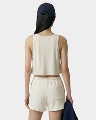 Signature Logo Lounge Tank - Ecru Sporty & Rich For Sale