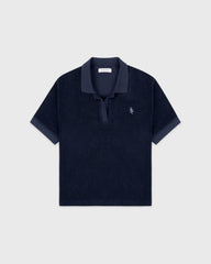 SRC Terry Polo - Navy/White Sporty & Rich Outlet