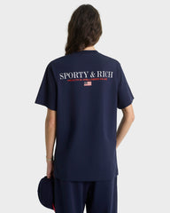 Nautical T-Shirt - Navy/White Sporty & Rich Online