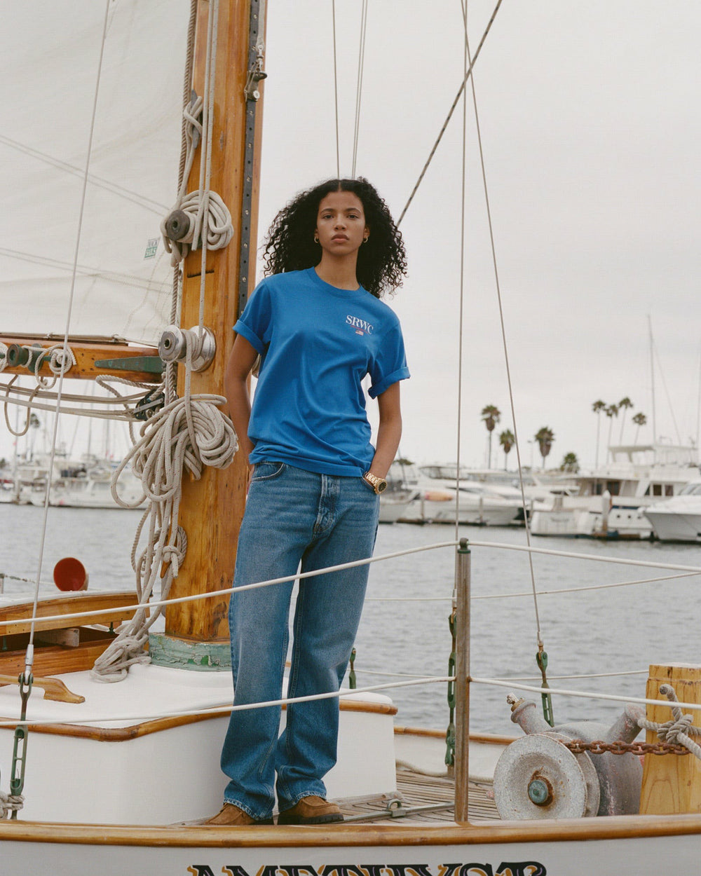 Nautical T-Shirt - Team Blue Sporty & Rich Discount