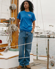 Nautical T-Shirt - Team Blue Sporty & Rich Discount