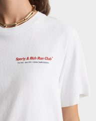 Run Club T-Shirt - White Sporty & Rich Sale