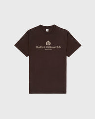 H&W Crest T-Shirt - Chocolate/Ecru Sporty & Rich US