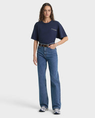 Syracuse T-Shirt - Navy/Ecru Sporty & Rich Sale