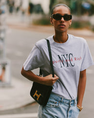 NY Minute T-Shirt - Heather Gray/Navy Sporty & Rich Online