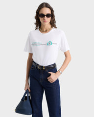 Beverly Hills Horizon Soft T-Shirt - White Sporty & Rich Outlet