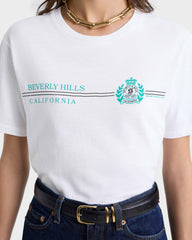 Beverly Hills Horizon Soft T-Shirt - White Sporty & Rich Outlet