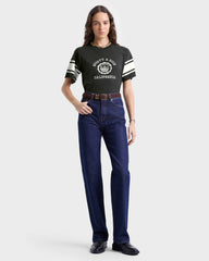 California Emblem Rugby Tee - Faded Black Sporty & Rich US