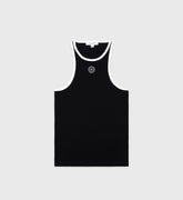 SRHWC Ribbed Tank - Black/White Sporty & Rich Sale