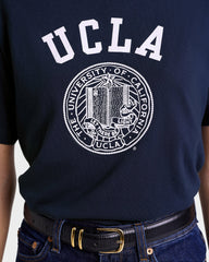 UCLA Crest T-Shirt - Navy/White Sporty & Rich For Sale