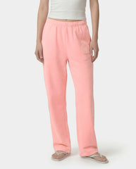 Juicy Emblem Wide Sweatpant - Rose Sporty & Rich Outlet