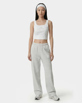 Juicy Emblem Wide Sweatpant - Heather Gray Sporty & Rich US