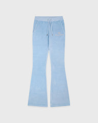 Juicy Script Velour Sweatpant - Sky Blue Sporty & Rich Sale